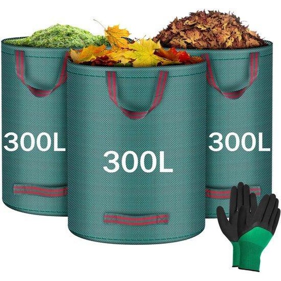 Filtre à feuilles pour jardin, filtre à feuilles de 3 x 300 l, filtre à feuilles pliable vert, filtre à feuilles pour jardin, filtre à feuilles, filtre à feuilles pour jardin, filtre à feuilles vert, filtre à feuilles