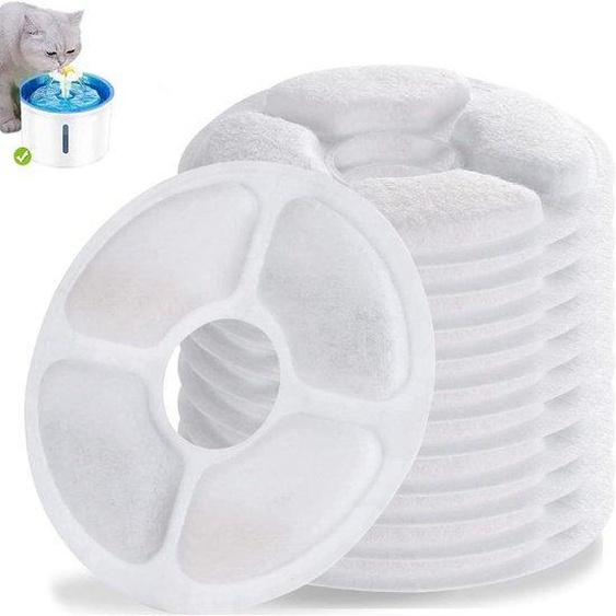 Filtres à eau pour chats, lot de 12, filtres à charbon actif, filtres de rechange pour chats et chiens, fontaine à eau
