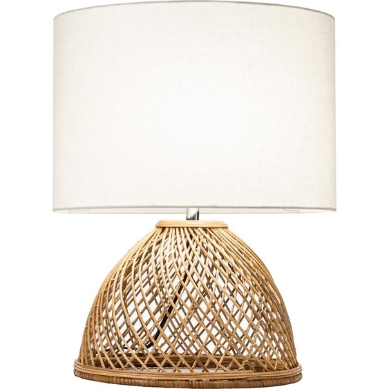 Fine Asianliving Lampe de table Wicker spann avec abat-jour en jute D30xH54cm