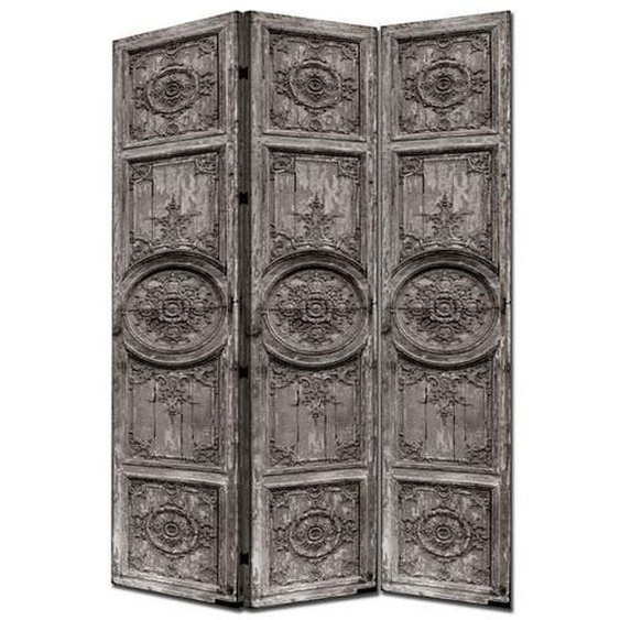Paravent - Fine Asianliving - L120xH180 - 3 Panneaux - Toile - Bois massif