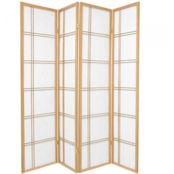 Paravent - Fine Asianliving - Japonais - L 180 x H 180 cm - Papier de riz - Bois massif