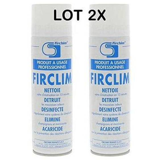 Firchim - Firclim 2 sprays anti bactErien, nettoyant, aErosol pour clim 500ml