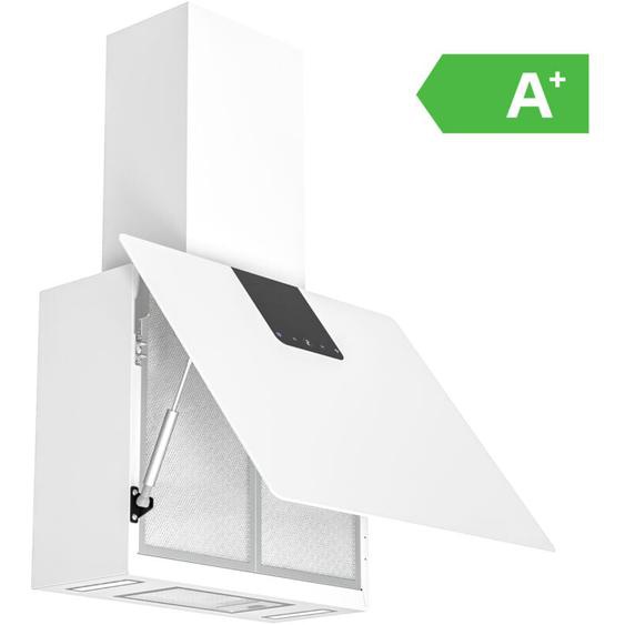 Firegas - Hotte aspirante 60cm,Moteur Brushless,Économie dénergie,9 Vitesses,550 m³/h,Blanc,Classe énergétique a+