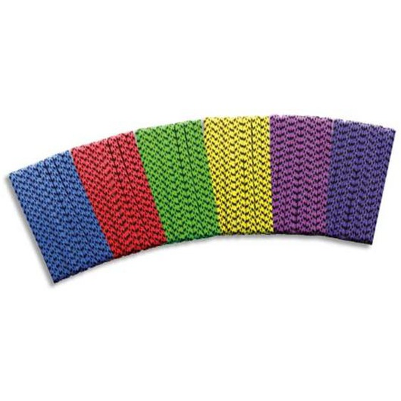 FIRST LOISIRS Lot de 6 élastiques de saut, longueur 3 m, à nouer, couleurs assorties