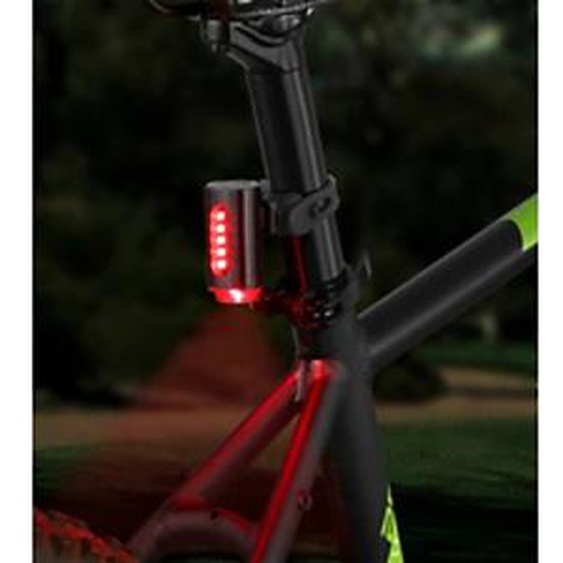 FISCHER Feu arrière de vélo sur batterie TWIN, éclairage sol
