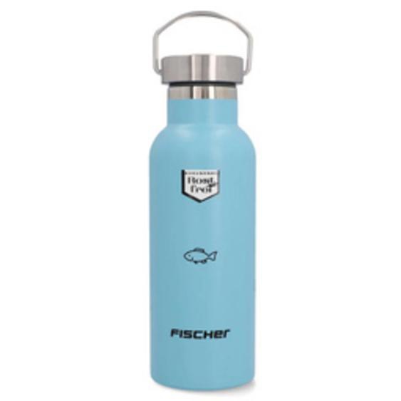 FISCHER Gourde pour cycliste Boy, acier inoxydable, bleu