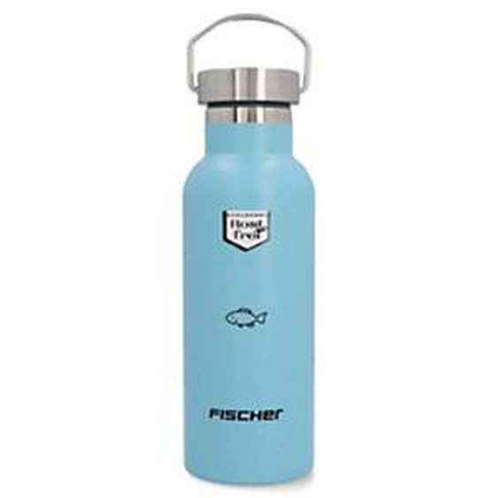 FISCHER Gourde pour cycliste Boy, acier inoxydable, bleu