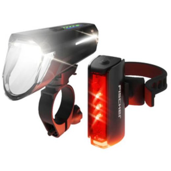 FISCHER Kit déclairage LED rechargeable TWIN STOP, 110 lux