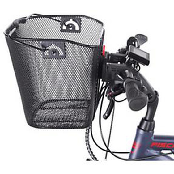 FISCHER Panier sur guidon pour vélo électrique, noir