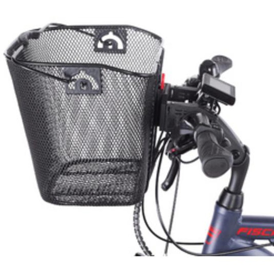 FISCHER Panier sur guidon pour vélo électrique, noir