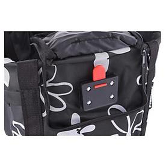 FISCHER Sac de courses pour guidon de vélo, noir / blanc