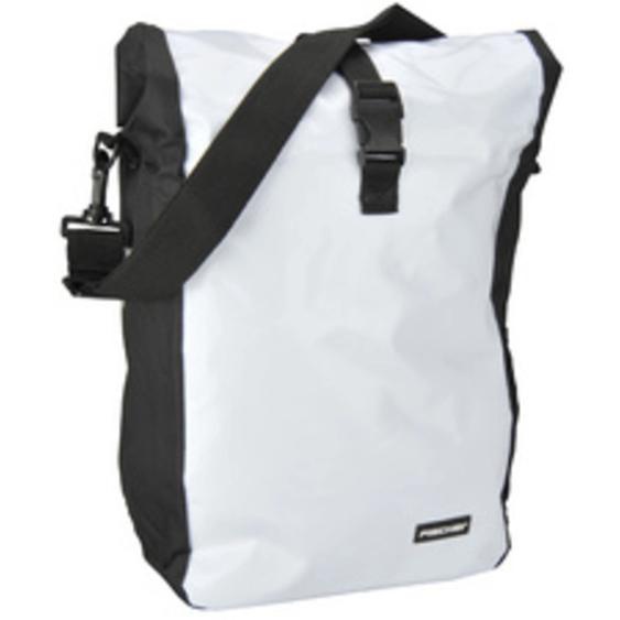 FISCHER Sacoche de vélo Coursier, blanc / noir