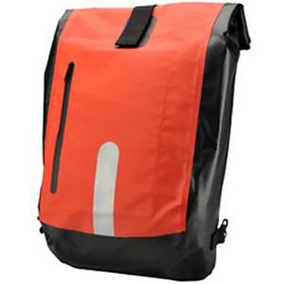 FISCHER Sacoche de vélo, imperméable, rouge / noir