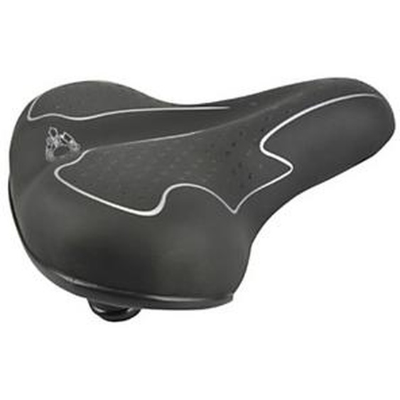 FISCHER Selle pour vélo de randonnée Elastomer, noir / blanc