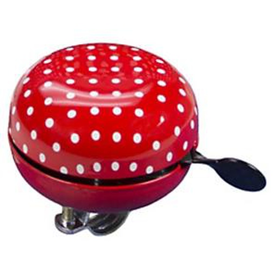 FISCHER Sonnette pour guidon de vélo Maxi, rouge / blanc