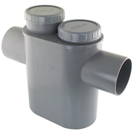 Fitt - Siphon disconnecteur pvc évacuation Ø100 Gris - pvc