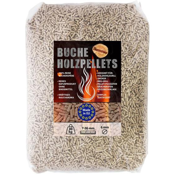 Granulés de bois bbq 30 kg Gril Fumée Copeaux de bois hêtre Flameup