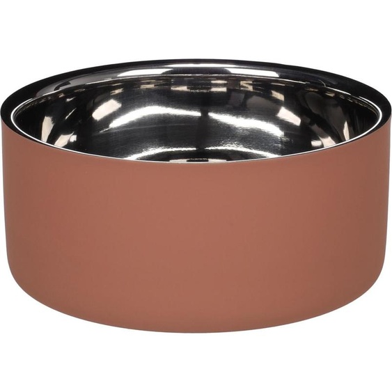 Flamingo Gamelle pour boire et manger Xara ronde rose saumon/argenté