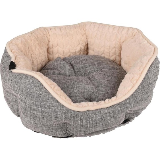 Flamingo Lit pour chien Zupo octogonal gris, dimensions : 45 x 40 x 15 cm