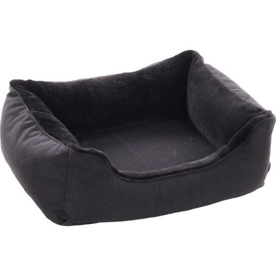 Flamingo Panier pour chien Esmo rectangulaire noir, dimensions : 65 x 50 x 20 cm