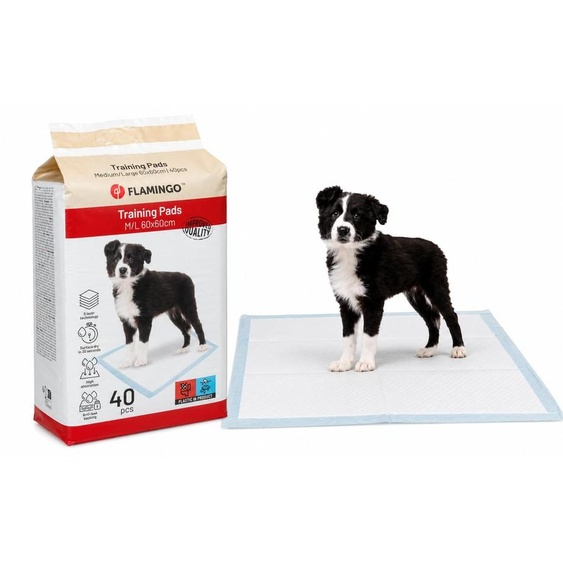 Flamingo, tapis dentraînement antidérapant PADY, taille M/L, pack de 40, dimensions 60x60 cm