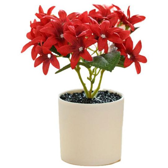 Fleur artificielle, simulation de fleur, hortensia à cinq feuilles, bonsaï, décoration créative pour la maison, fleur en soie,