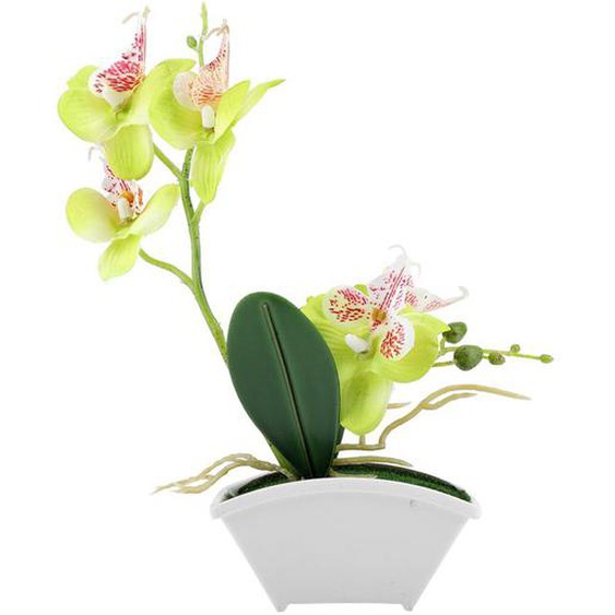 Fleur artificielle Simulation Papillon Orchidée Plantes décoratives Pot pour la décoration de la maison