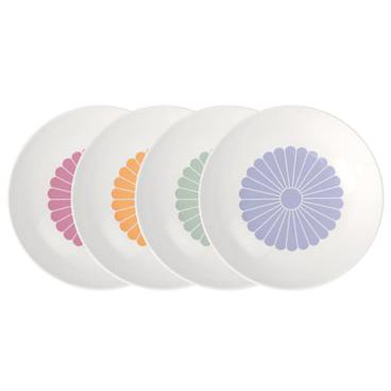 Fleur couleur Bol à dessert, 4 pcs