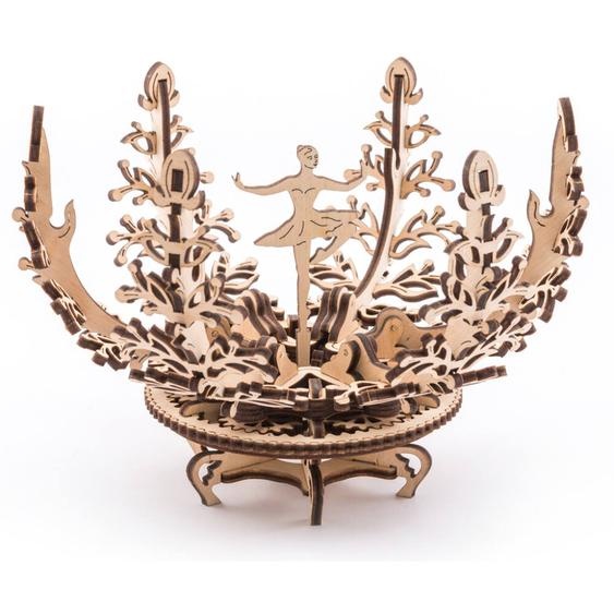 Fleur Mécanique – Maquette En Bois À Construire, Étui À Bijoux Décoratif Brown