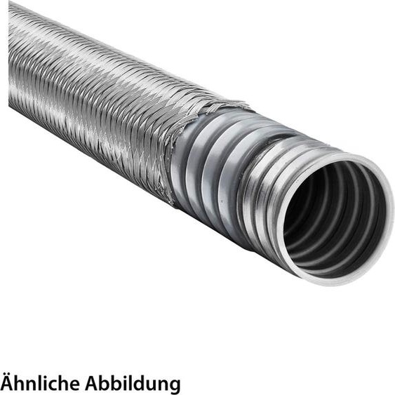 FLEXA SPR-PVC-EDU-AS Gaine métallique avec revêtement PVC et tresse en acier AD 56,0 mm, ID 48,0 mm profilé accroché,
