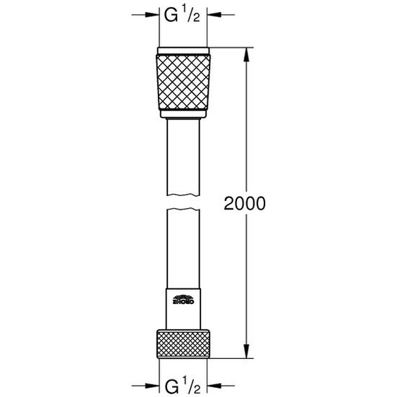 Flexible de douche MOVARIO 1500mm - GROHE - 28409002