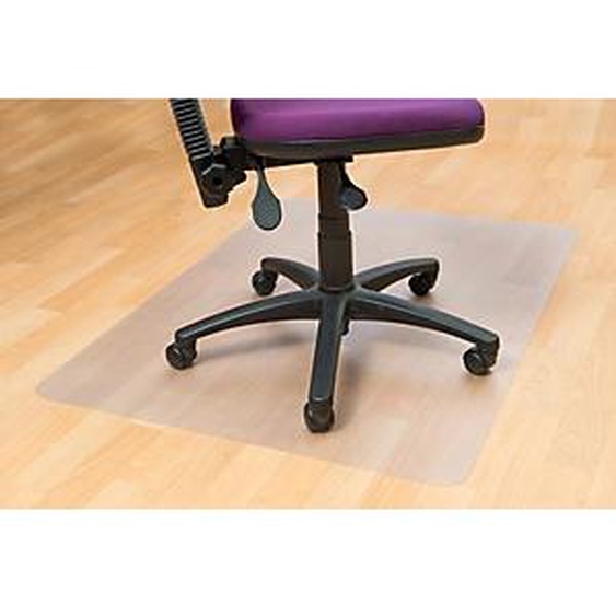 Floortex Tapis de sol rectangulaire 90 x 120 cm pour sols durs - en PVC 100 % recyclable - transparent