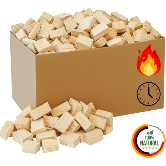 Floranica Bûches Compressées 20kg, Bois Densifié Haute Performance, Chauffage Écologique