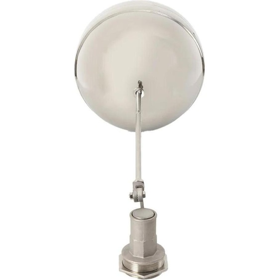 Flotteur eau - DN50 - G 5,08 cm filetage mâle - corps laiton - bille flottante inox - Pour réservoir deau - argent