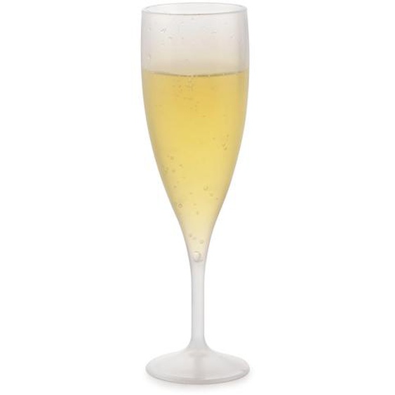 Flûte à champagne 13 cl en polypro transparent - Lot de 100