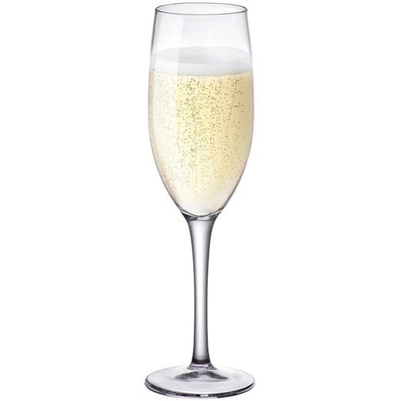 Flûte à champagne en verre cristallin 16 cl - Lot de 6
