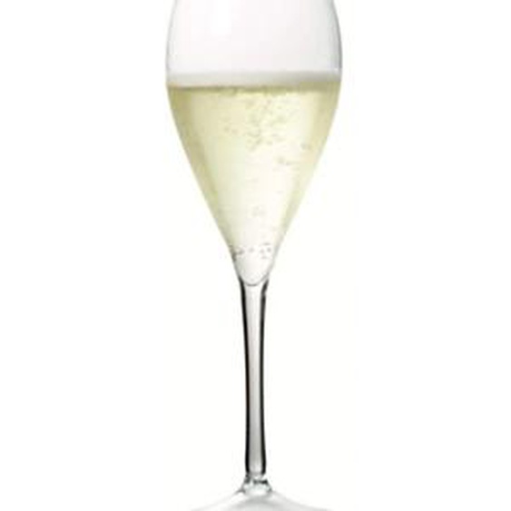 Flûte à champagne réutilisable en plastique 17 cl - Lot de 12