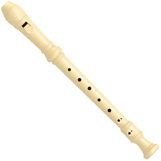 Flûte En Plastique Moderne Beige