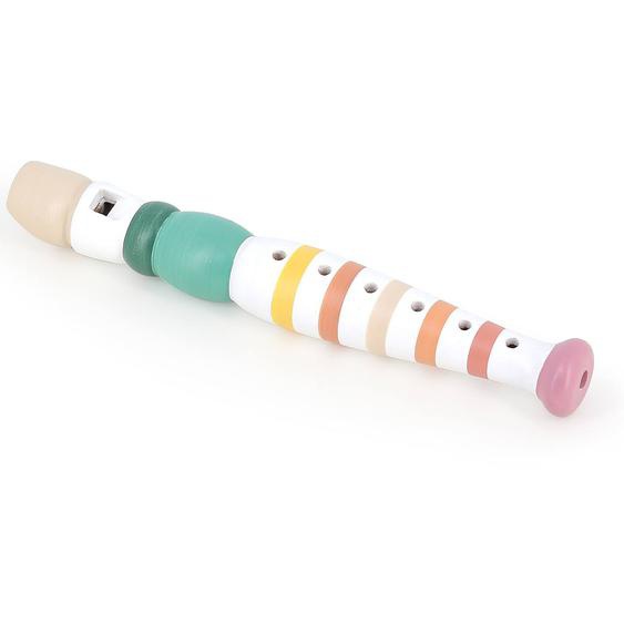 Flûte Rayée Multicolore En Bois Blanc