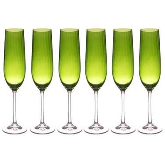 Flûte verte Santa (lot de 6)