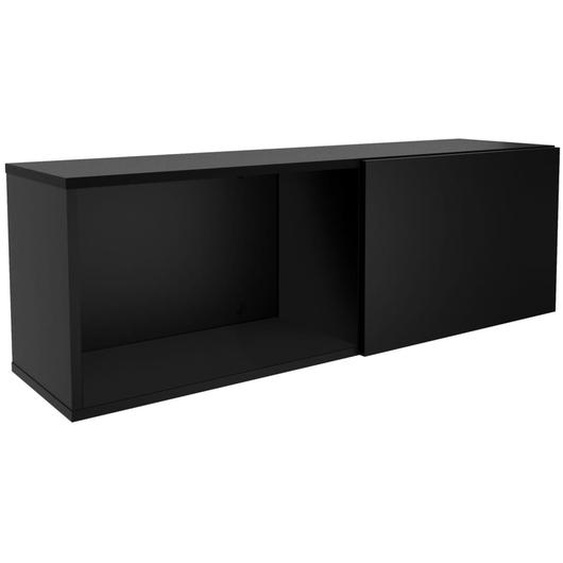 FMD Porte-manteau mural avec compartiment 99,1x27,2x33 cm Noir