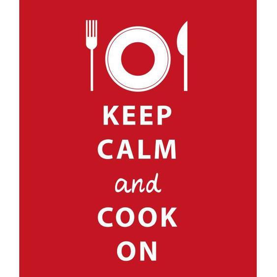 Fond de hotte en verre Keep Calm