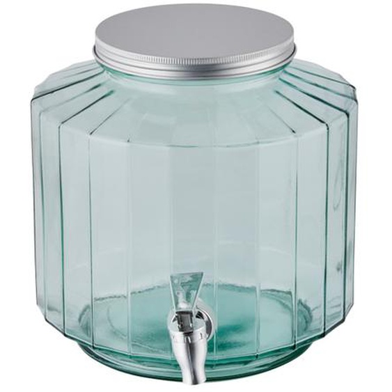 Fontaine à boisson facette en verre recyclé Strepe 6l