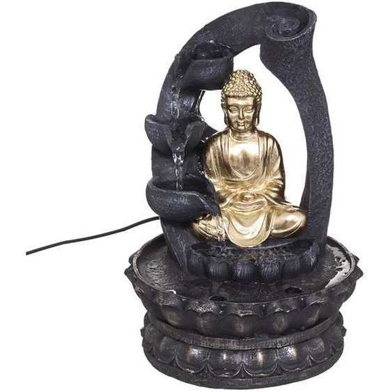 Fontaine Bouddha, doré H27 cm