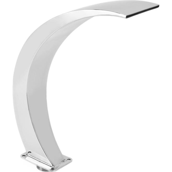 Fontaine de cascade pour piscine G1 Filetage interne en acier inoxydable 304 Design arrondi et incurvé Fontaine de piscine extérieure pour aire de jeux