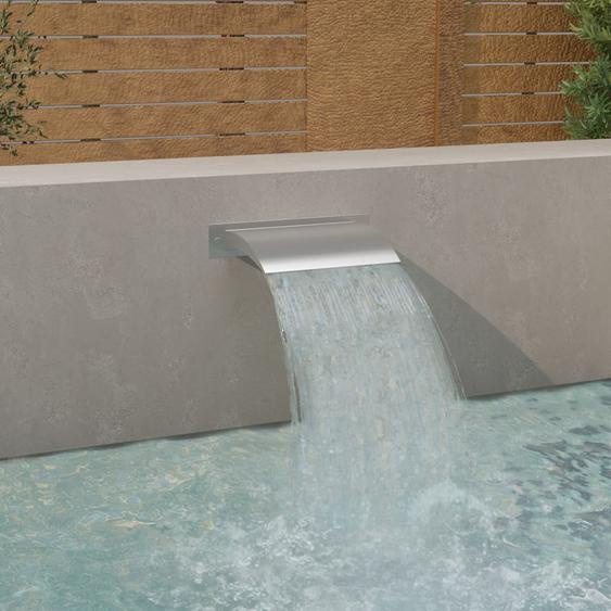 Fontaine de piscine argenté 45x26x13 cm acier inoxydable