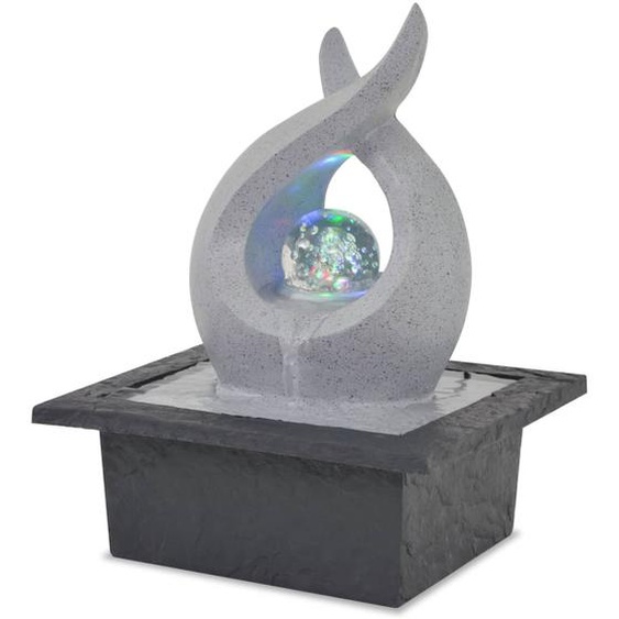 Fontaine dintérieur avec lampe LED Polyrésine