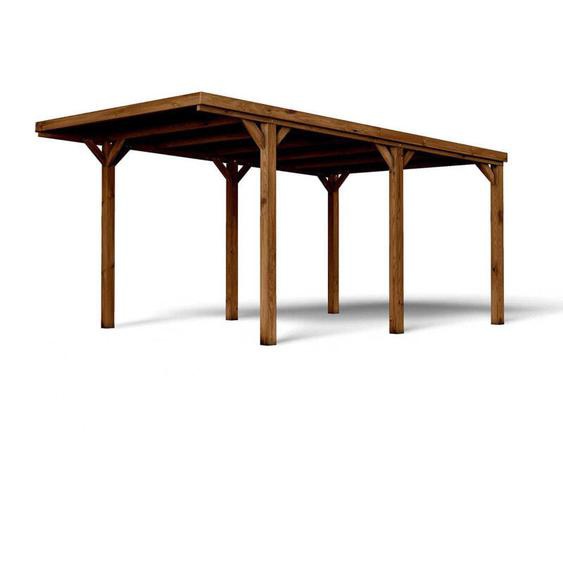 Carport 1 voiture en bois traité 14,8 m² - Victor