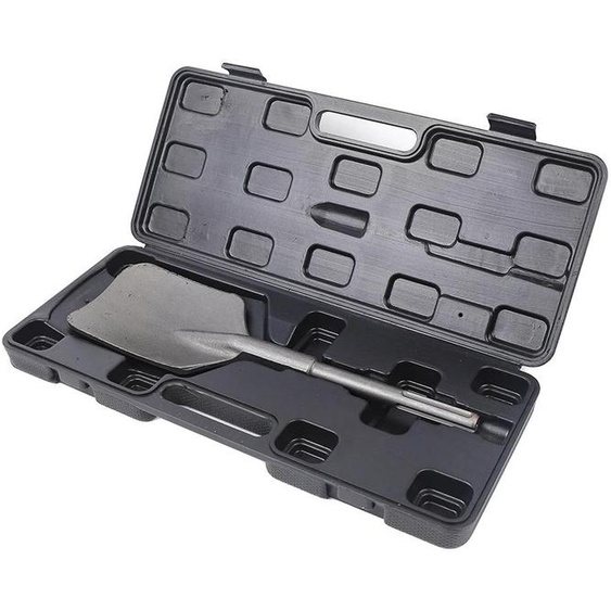 Foret à argile, construction en acier durable, compatible avec marteau électrique, argent