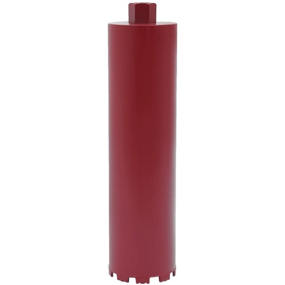 Foret à carottage, profondeur de perçage effective, construction en acier, rouge, 63 mm